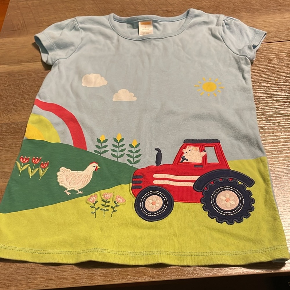Girls Size 8 Gymboree Farm Shirt